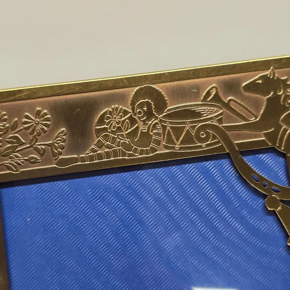 Vintage Reed & Barton By Brass Traditions USA Newborn Baby Nursery Picture Frame